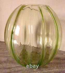 Vintage Uranium Glass Globe Sphere Lamp Shade