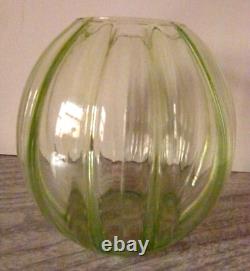 Vintage Uranium Glass Globe Sphere Lamp Shade