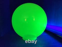 Vintage Uranium Vaseline Custard Glass 7 Globe Shade