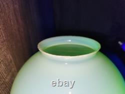 Vintage Uranium Vaseline Custard Glass 7 Globe Shade