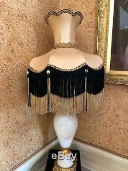 Vintage Victorian Antique Downton Abbey Traditional gold silk Lampshade I have 2