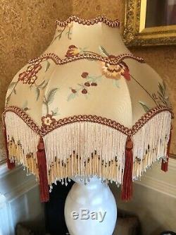 Vintage Victorian Antique Style Traditional Downton Abbey Silk Gold Lampshade