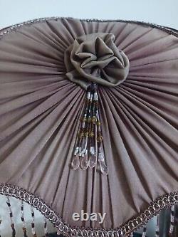 Vintage Victorian Beaded Lamp Shade Ornate Romantic Boudoir Lamp Shade Only