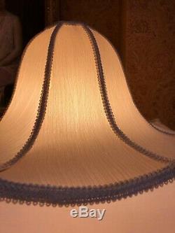 Vintage Victorian Downton Abbey Traditional Deco Ivory Silk Chiffon Lampshade