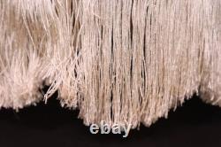 Vintage Victorian French Lamp Shade Art Nouveau Fringe embroidered ATQ 14 wide