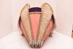 Vintage Victorian French Lamp Shade Art Nouveau Fringe embroidered ATQ Large