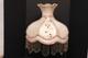 Vintage Victorian French Lamp Shade Art Nouveau Fringe Embroidered Atq Large 19