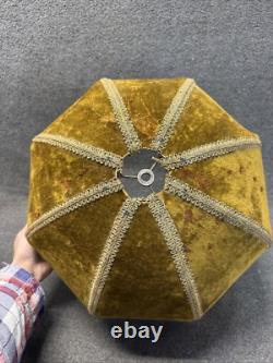 Vintage Victorian Green Velvet Handmade Lampshade for Table/Floor/pendent Lamps