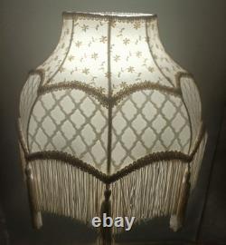 Vintage Victorian Lamp Shade Fringe Tassel Decorative Table Lamp