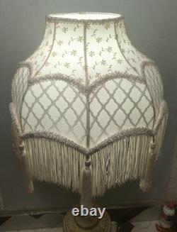 Vintage Victorian Lamp Shade Fringe Tassel Decorative Table Lamp Vintage Victorian Lamp Shade Fringe Tassel Decorative Table Lamp
