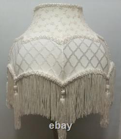 Vintage Victorian Lamp Shade Fringe Tassel Decorative Table Lamp