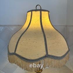 Vintage Victorian Style Beaded Fringe Table Lamp 27 Height Heavy