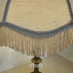 Vintage Victorian Style Beaded Fringe Table Lamp 27 Height Heavy