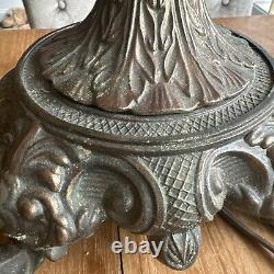 Vintage Victorian Style Beaded Fringe Table Lamp 27 Height Heavy