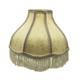 Vintage Victorian Style Bell Shaped Lamp Shade Beige With Fringe 8 H X 10 W