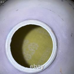 Vintage Victorian Style Hand Painted Floral Glass Beaded Lamp Shade -RARE 16