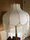 Vintage Victorian Traditional Downton Abbey Deco Giant Ivory Damask Lampshade