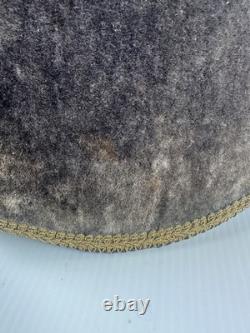 Vintage Victorian Velour Lampshade Velvet Style Gold Trim