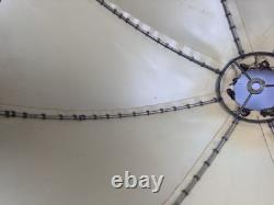 Vintage Victorian Velour Lampshade Velvet Style Gold Trim