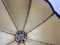 Vintage Victorian Velour Lampshade Velvet Style Gold Trim