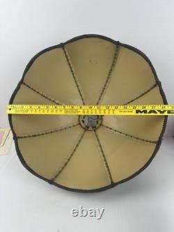 Vintage Victorian Velour Lampshade Velvet Style Gold Trim Table Floor Pendant