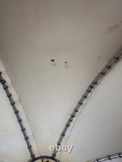 Vintage Victorian Velour Lampshade Velvet Style Gold Trim Table Floor Pendant