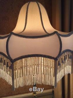 Vintage/Victorian/downtown Abbey/contemporary/traditional ivory silk Lampshade