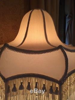 Vintage/Victorian/downtown Abbey/contemporary/traditional ivory silk Lampshade