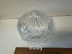 Vintage Waterford Crystal Glass 7 Lamp Shade Beaumont Pattern Boudoir Size FINE