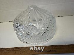 Vintage Waterford Crystal Glass 7 Lamp Shade Beaumont Pattern Boudoir Size FINE