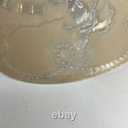 Vintage Western Cowboy Rodeo Theme Frosted Glass Ceiling Light Shade 10.25 in