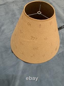 Vintage Western Parchment Lamp Shade 16 XIT IXL Cattle Brands Cowboy USA RARE