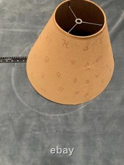 Vintage Western Parchment Lamp Shade 16 XIT IXL Cattle Brands Cowboy USA RARE