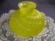 Vintage Yellow Swirl Glass Lamp Shade For Aladdin, Coleman, B&h, Student 10 Fitter