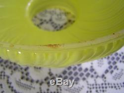 Vintage Yellow Swirl Glass Lamp Shade For Aladdin, Coleman, B&H, Student 10 Fitter