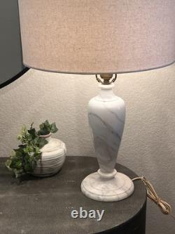 Vintage alabaster marble lamp Shade Not Included