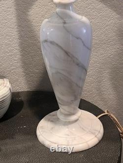Vintage alabaster marble lamp Shade Not Included