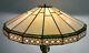 Vintage Art Deco Stained Glass Large Lamp Shade Makers Mark Gorgeous