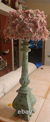 Vintage glass beaded lamp shade