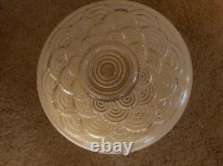 Vintage glass ceiling shade for fixture Industrial Decor See pics for size
