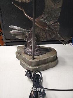 Vintage herrings Bronze Lamp. Very large beautiful piece
