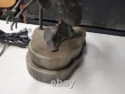 Vintage herrings Bronze Lamp. Very large beautiful piece