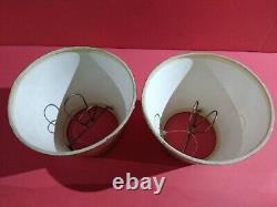 Vintage lamp shade pair. Very nice old fashion in gold leaf.in perfect condition