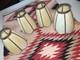 Vintage Leaded Glass Shades Set Of 4