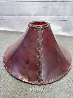 Vintage leather Rawhide Lamp Shade Animal Skin Lamp Shade decor Handmade