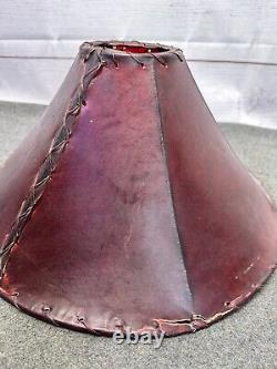 Vintage leather Rawhide Lamp Shade Animal Skin Lamp Shade decor Handmade