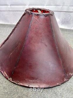 Vintage leather Rawhide Lamp Shade Animal Skin Lamp Shade decor Handmade