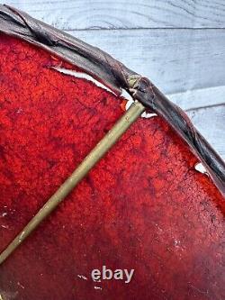 Vintage leather Rawhide Lamp Shade Animal Skin Lamp Shade decor Handmade