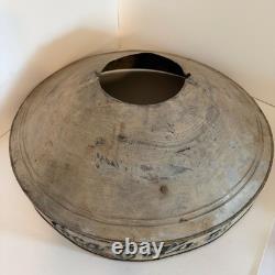 Vintage metal handmade Coca Cola five cents hanging lamp shade 1900's style