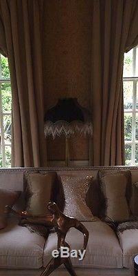 Vintage/retro/Victorian Downtown Abbey/Traditional/deco Black Lampshade